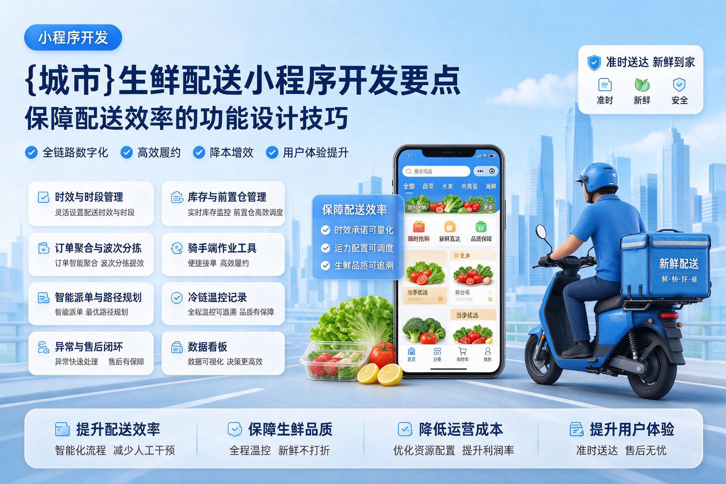 甘谷生鲜配送小程序开发要点：保障配送效率的功能设计技巧